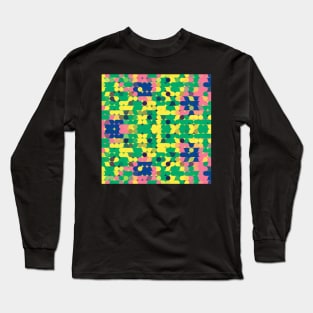 Colorful Kaleidoscope Mosaic Design Long Sleeve T-Shirt